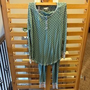 Matilda Jane Green/Pink Polka Dot Women’s Pajamas